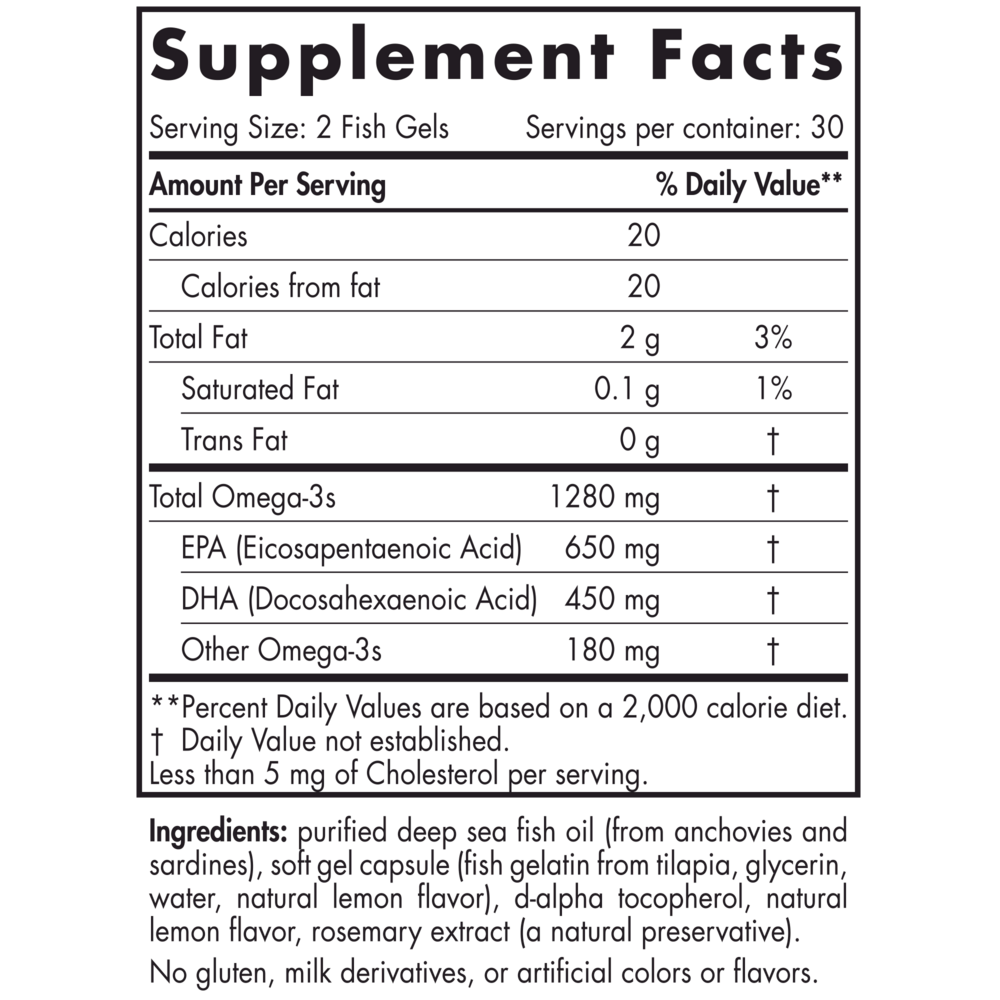 ProOmega® in Fish Gelatin (Nordic Naturals)