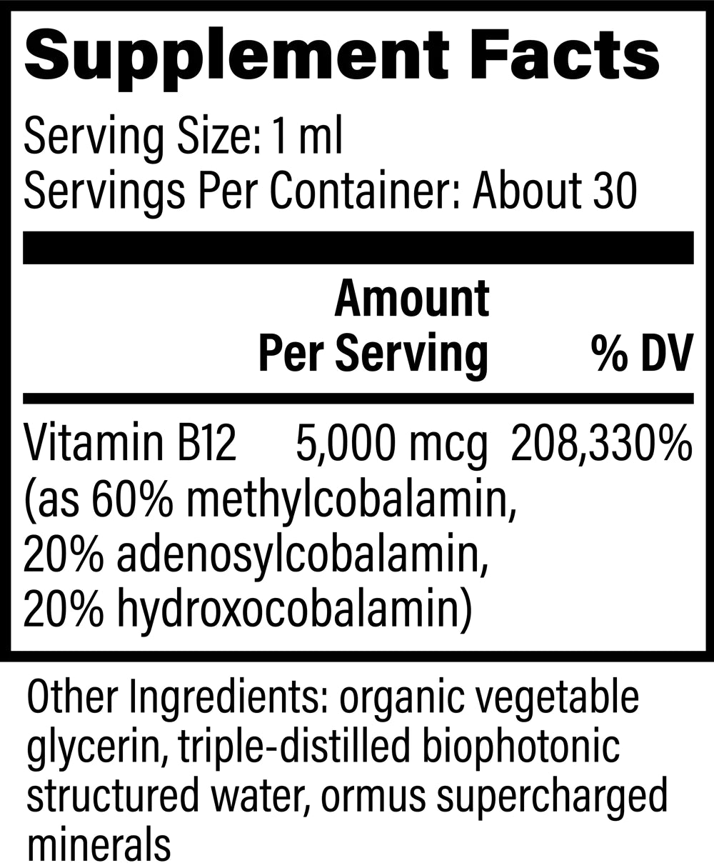 Vitamina B12 triplemente activada 1 oz