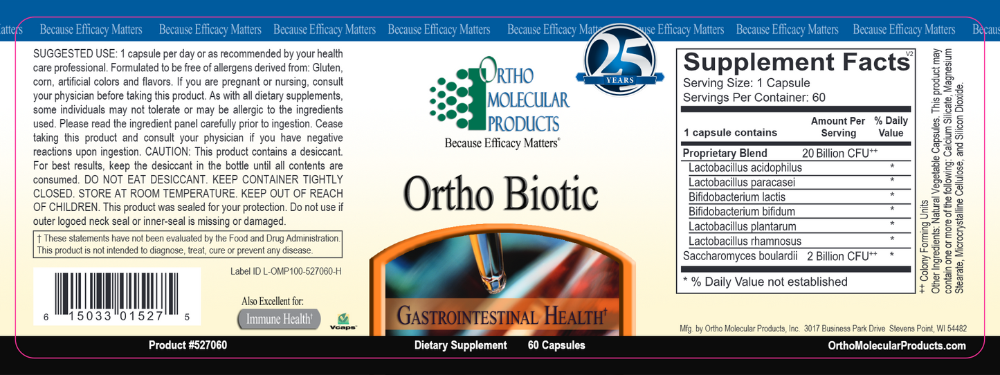 Ortho Biotic 60 caps