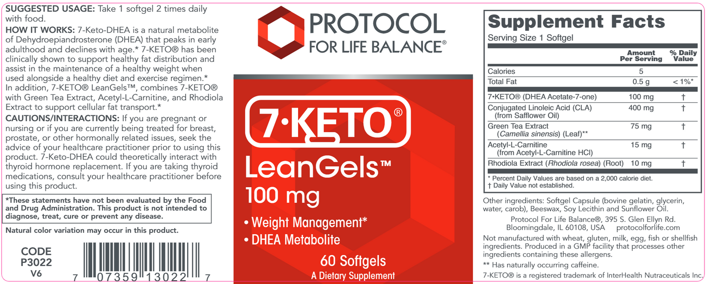 7 KETO 100 mg 60 cápsulas blandas