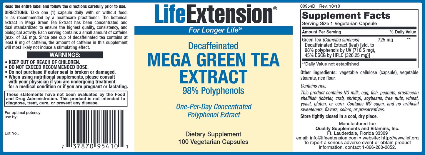 Extracto de té verde Mega