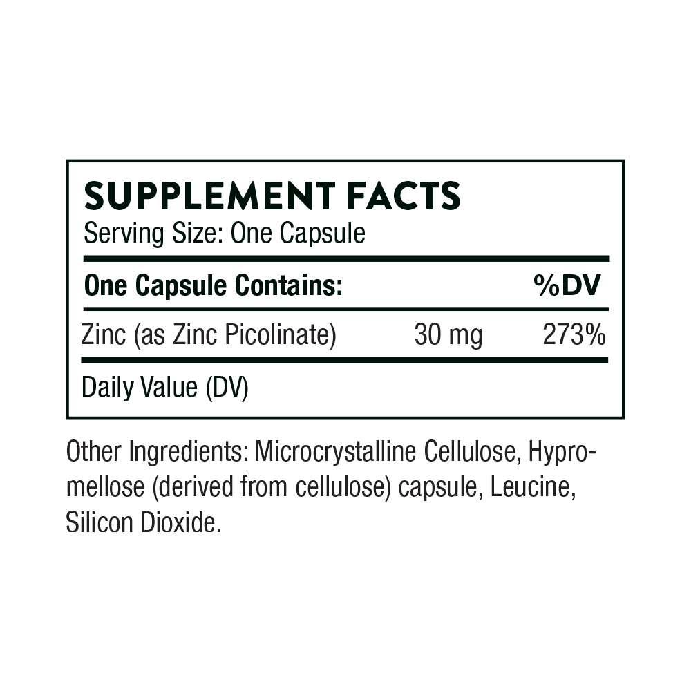 Picolinato de zinc 30 mg (60 unidades)