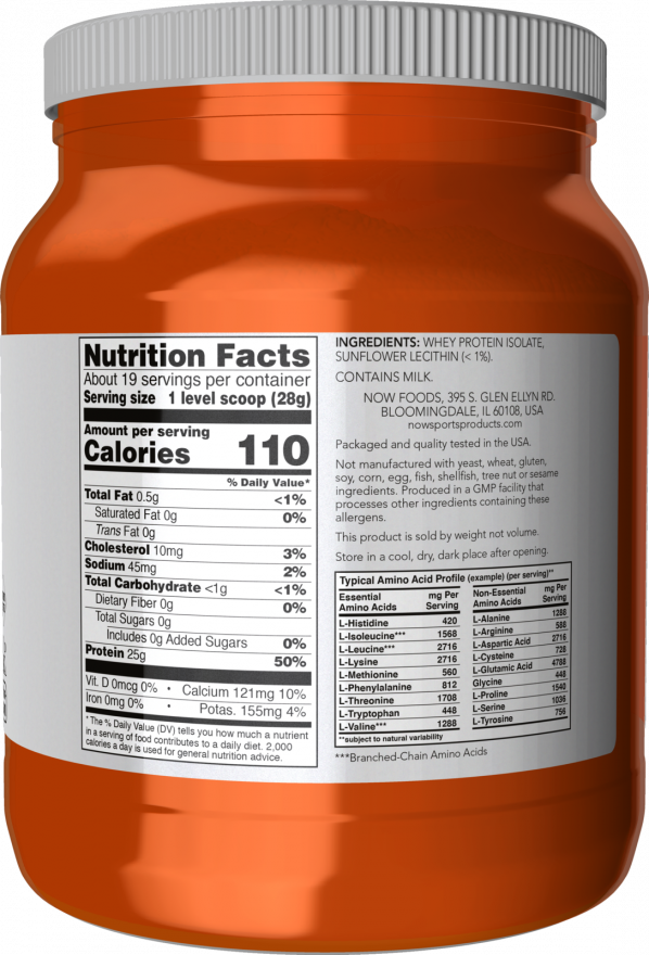 Now Sports Whey Protein Isolate