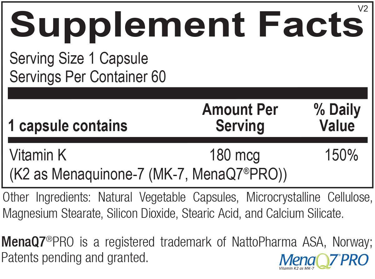 Vitamina K2 180 mcg