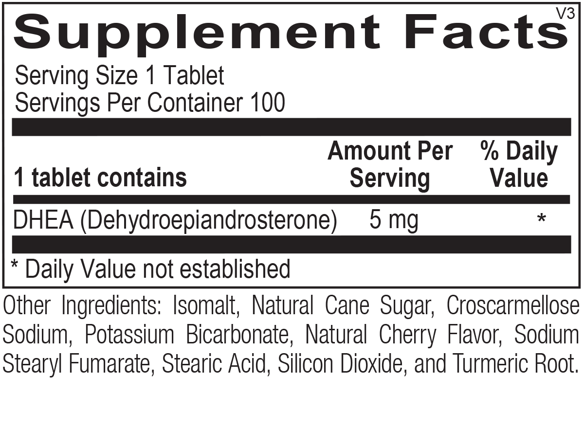 Tabletas de DHEA de 5 mg