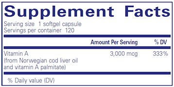 Vitamin A 3,000 mcg
