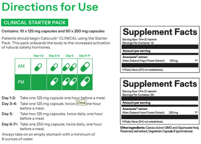 Calocurb Clinical Starter Pack