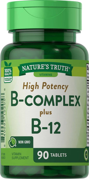 VITAMIN B COMPLEX + B12 TAB 90 NT