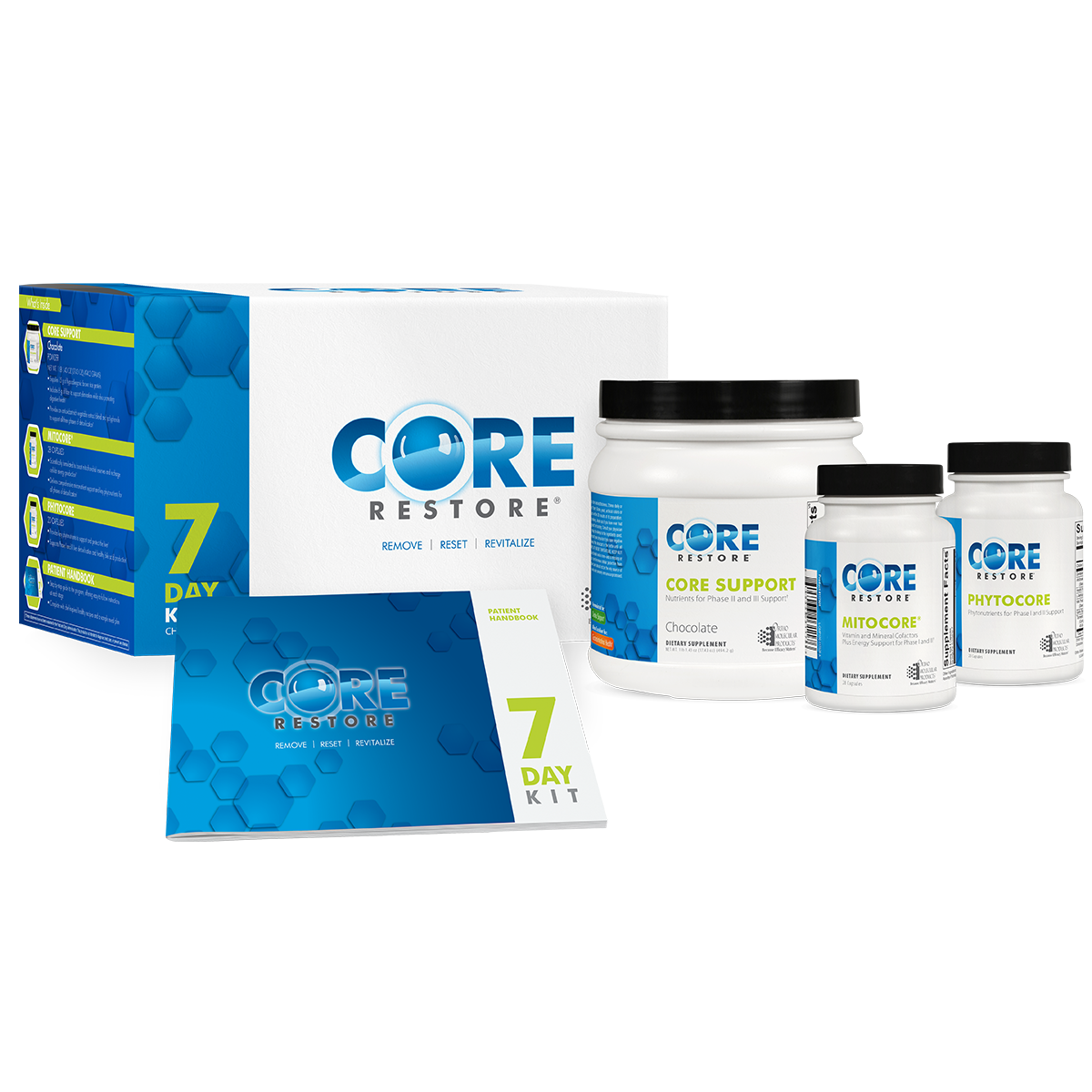 Kit de desintoxicación de 7 días Core Restore (no incluye consulta y es autoguiado)