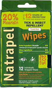 Natrapel Picaridin Insect Repellent Wipes