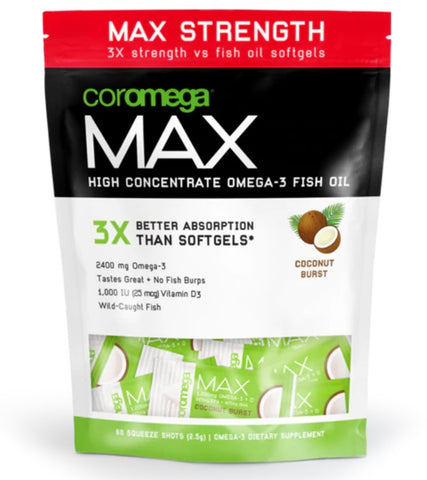 Coromega Max High Concentrate Omega-3 Fish Oil