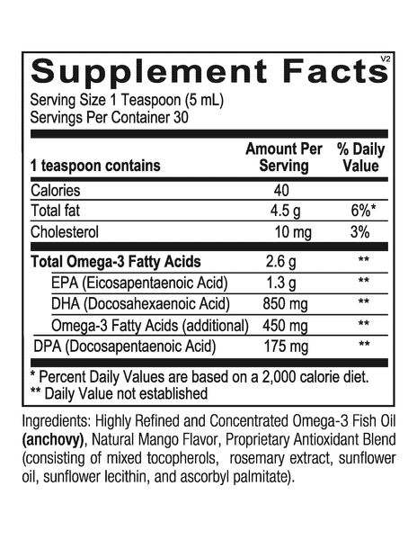 Orthomega® Liquid Fish Oil- Mango